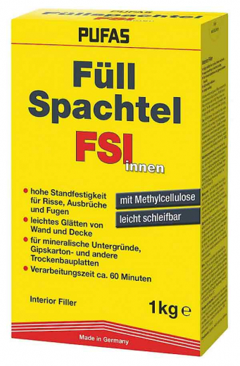 Füllspachtel innen, Pufas
