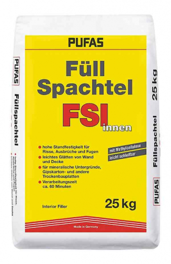 Füllspachtel innen, Pufas