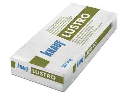 Lustro, Klebe und Armiermörtel, Knauf