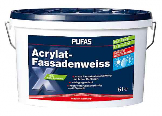 Fassadenweiß Acrylat, Pufas