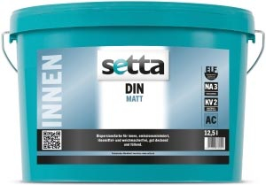 setta DIN Hochdeckende Innenfarbe für matte Anstriche