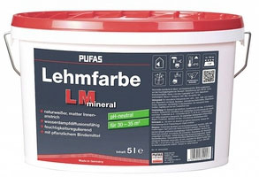 Lehmfarbe LM mineral naturweiß Pufas