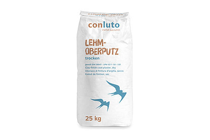 Lehm Oberputz, Conluto