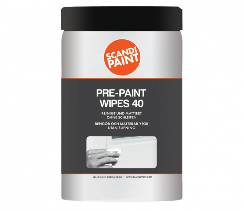 SP Pre Paint Wipes 40 Stück, Scandipaint