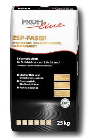 PROFIline ZSP FASER Zementäre Spachtelmasse - www.onlineshop-baustoffe.de