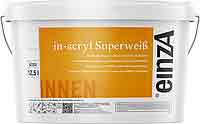 einzA in acryl Superweiß